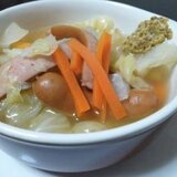 ☆キャベツとソーセージのうま簡単スープ☆